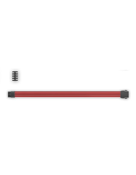 DEEPCOOL ”EC300-CPU8P-RD”, RED, Extension cable 8 (4+4)-pin ATX, 18AWG fiber wire and a high-quality terminal, wire length 300mm