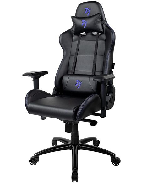 Fotoliu Gaming AROZZI Verona Signature PU / 120-130kg / 165-190cm / Black/Blue logo