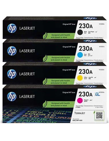 HP 230A Black Toner 2,000 pages for HP Color LaserJet Pro 4203dn, HP Color LaserJet Pro 4203dw, HP LaserJet Pro MFP 4303dw, ...