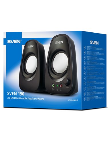 Boxe SVEN 190 / 2.0 / 6W RMS / USB power supply