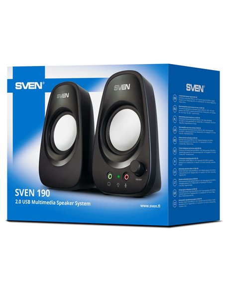 Колонки SVEN 190 / 2.0 / 6W RMS / USB power supply