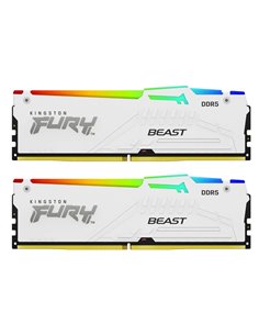 Memorie operativa Kingston FURY Beast White RGB EXPO DDR5 6000MHz 32GB (Kit of 2*16GB)