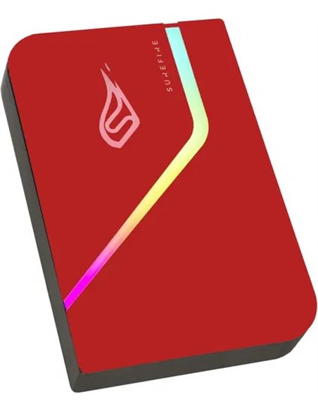 2.5” Внешний игровой SSD Verbatim Surefire PyroDrive / 1TB / USB 3.2 Gen1 / Red