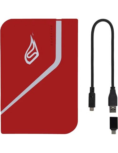 2.5” Внешний игровой SSD Verbatim Surefire PyroDrive / 1TB / USB 3.2 Gen1 / Red