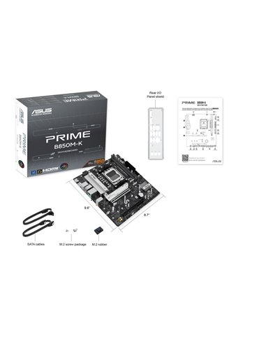 Placa de baza ASUS PRIME B850M-K/ AM5 / B850 / DDR5 / mATX
