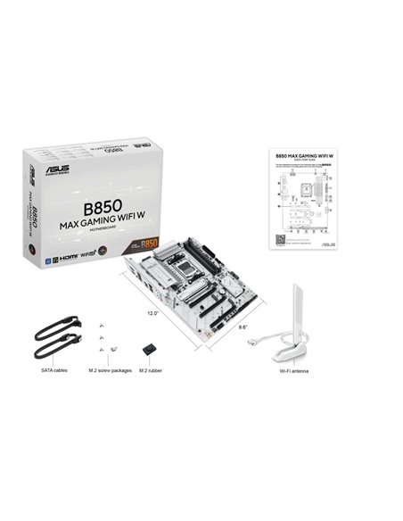 Материнская плата ASUS B850 MAX GAMING WIFI W/ AM5 / B850 / DDR5 / ATX