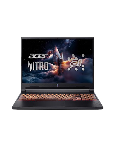 Ноутбук 16” ACER Nitro V 16 AI ANV16-42/ WUXGA/ 180Hz/ AMD Ryzen 7 260 AI/ 32GB/ 1TB SSD/ RTX 5060/ Obsidian Black