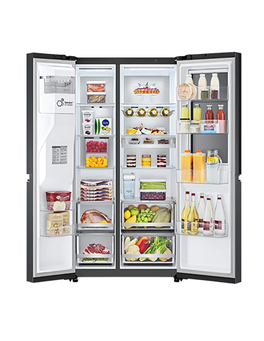 Холодильник LG GSXV91MCAE, InstaView Door-in-Door™, Чёрный