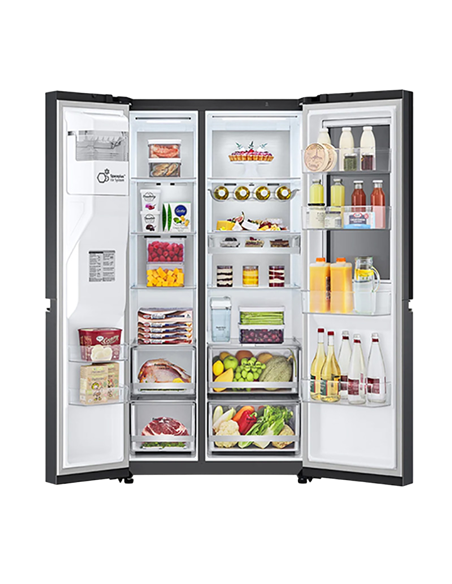 Холодильник LG GSXV91MCAE, InstaView Door-in-Door™, Чёрный