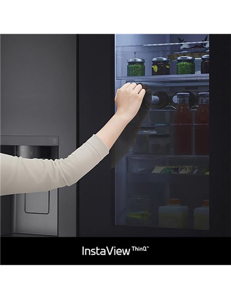 Холодильник LG GSXV91MCAE, InstaView Door-in-Door™, Чёрный