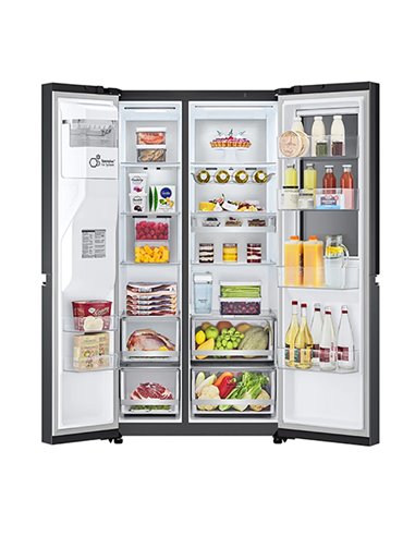 Холодильник LG GSXV91MCAE, InstaView Door-in-Door™, Чёрный