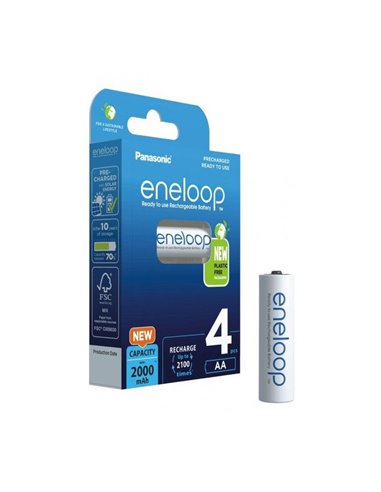 Acumulatori Panasonic BK-3MCDE/4CP, AA, 2000mAh, 4buc.