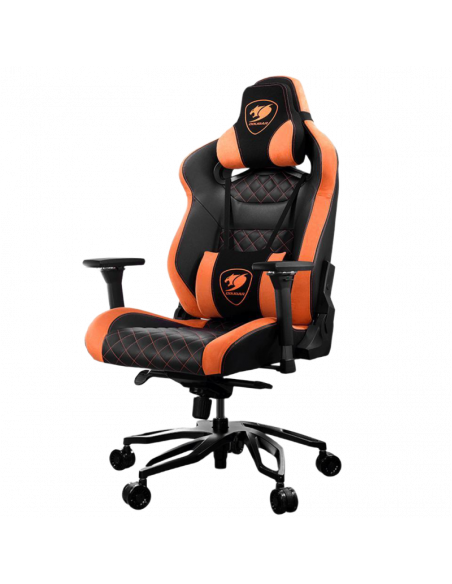 Игровое кресло Cougar Armor Titan Pro, ПВХ Кожа, Чёрный/Оранжевый