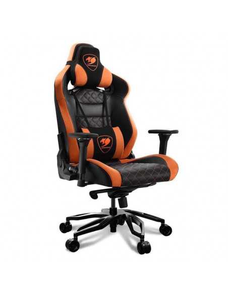 Игровое кресло Cougar Armor Titan Pro, ПВХ Кожа, Чёрный/Оранжевый