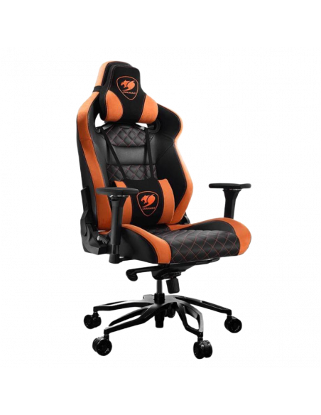 Игровое кресло Cougar Armor Titan Pro, ПВХ Кожа, Чёрный/Оранжевый