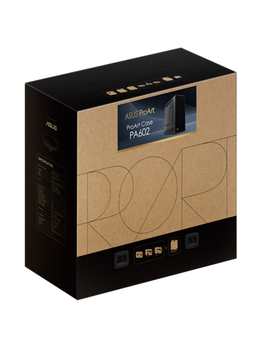 Carcasă PC ASUS ProArt PA602, Midi-Tower, Fără PSU, Negru