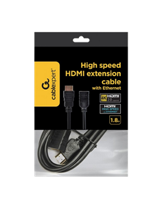 Cablu Video Cablexpert CC-HDMI4X-6, HDMI (M) - HDMI (F), 1,8m, Negru 2