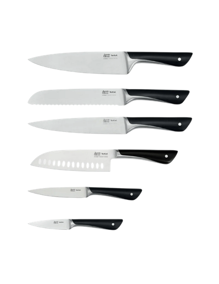 Set de Cuțite Tefal K267S656, Negru / Inox