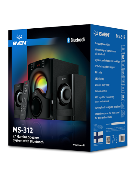 Аудиосистема 2.1 CH SVEN MS-312, Чёрный