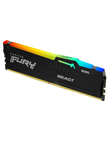 Memorie RAM Kingston FURY Beast RGB, DDR5 SDRAM, 5200 MHz, 64GB, KF552C36BBEAK2-64