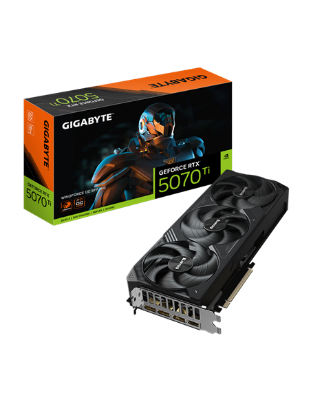 Видеокарта Gigabyte GV-N507TWF3OC-16GD, 16 ГБ GDDR7 256бит (GV-N507TWF3OC-16GD)