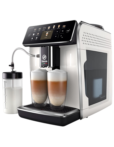 Aparat de cafea Saeco SM6580/20, Alb | Negru