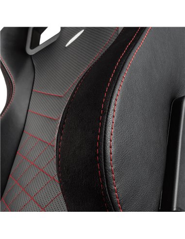 Scaun Gaming Noblechairs Epic, PU Piele, Negru/Rosu
