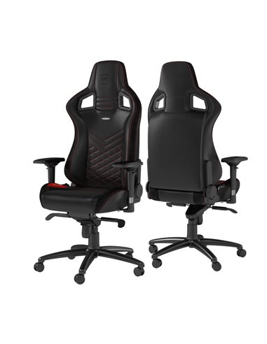 Scaun Gaming Noblechairs Epic, PU Piele, Negru/Rosu