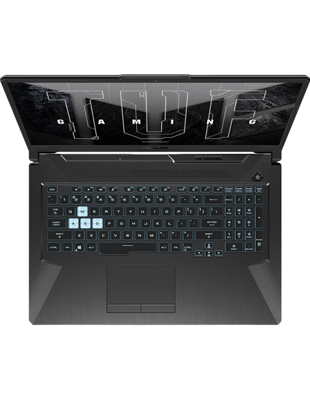 Игровой ноутбук 17,3" ASUS TUF Gaming A17 FA706NFR, Graphite Black, AMD Ryzen 7 7435HS, 16Гб/1024Гб, Без ОС