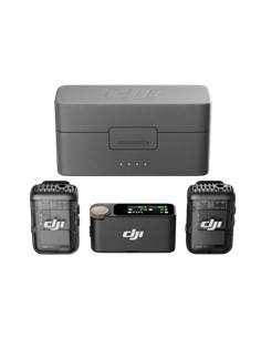 Microfon portabil pentru înregistrare vocală DJI Mic 2 (2 TX + 1 RX + Charging Case), Fără fir, Negru