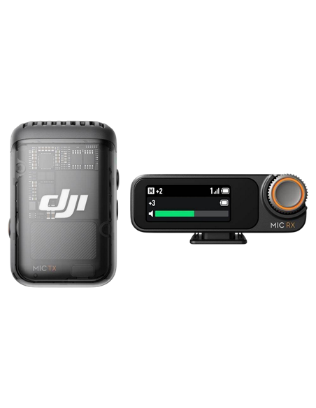 Портативный записывающий микрофон DJI Mic 2 (2 TX + 1 RX + Charging Case), Беспроводной, Черный