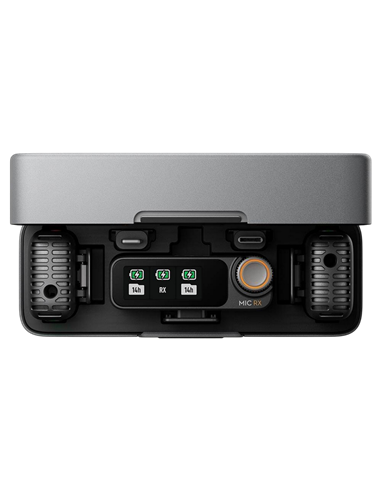 Портативный записывающий микрофон DJI Mic 2 (2 TX + 1 RX + Charging Case), Беспроводной, Черный
