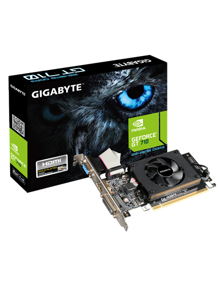 Видеокарта Gigabyte GV-N710D3-2GL, 2ГБ 64-bit DDR3