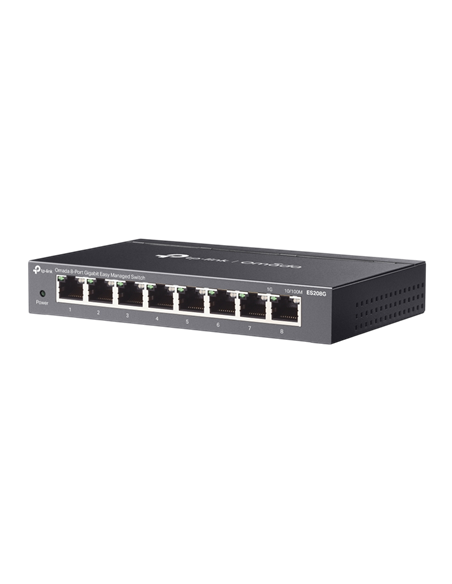 Сетевой коммутатор TP-LINK ES208G, 8x 10/100/1000 Мбит/с