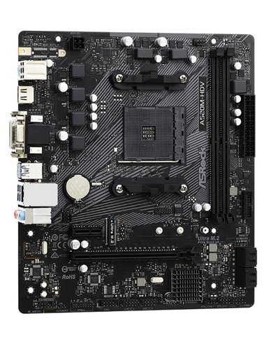 Placă de bază ASRock A520M-HDV, AM4, AMD A520, Micro-ATX
