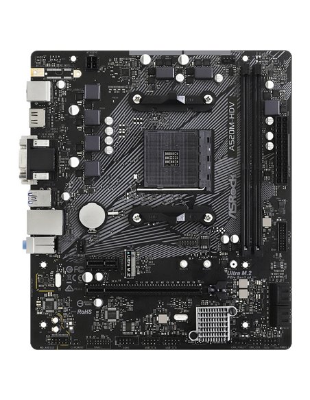 Placă de bază ASRock A520M-HDV, AM4, AMD A520, Micro-ATX