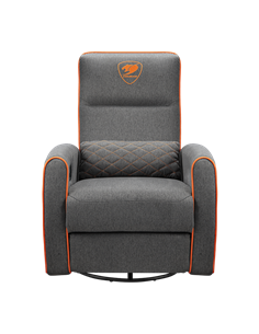 Scaun Gaming Cougar FIDOM, Imitație de in, Gri | Portocaliu