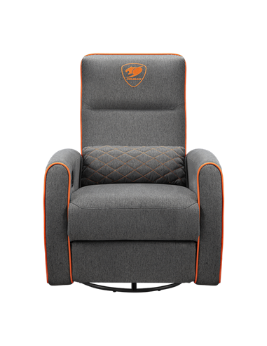 Scaun Gaming Cougar FIDOM, Imitație de in, Gri | Portocaliu