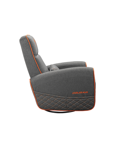 Игровое кресло Cougar FIDOM, Имитация льна, Серый | Оранжевый