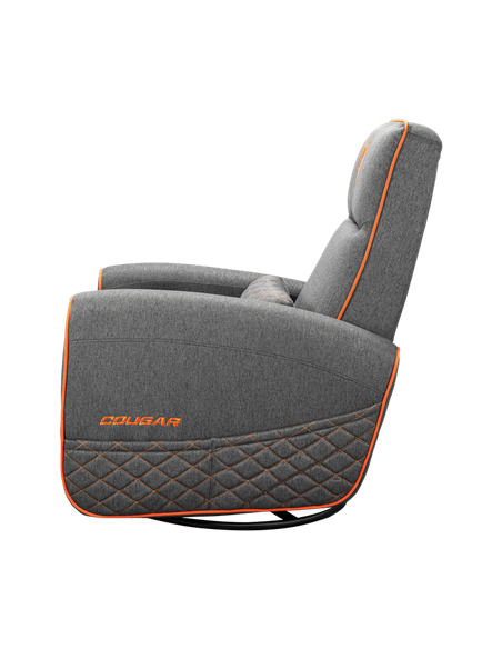 Scaun Gaming Cougar FIDOM, Imitație de in, Gri | Portocaliu