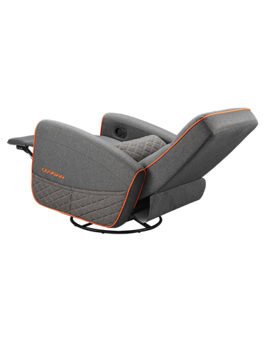 Scaun Gaming Cougar FIDOM, Imitație de in, Gri | Portocaliu