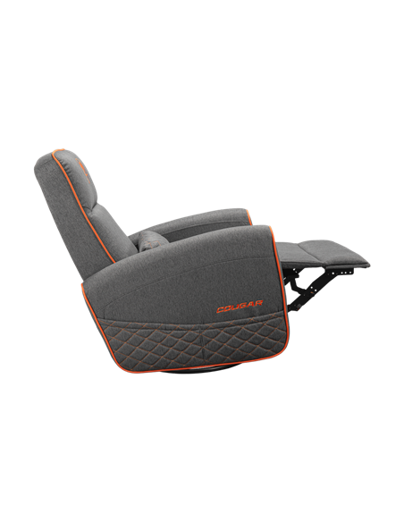 Scaun Gaming Cougar FIDOM, Imitație de in, Gri | Portocaliu
