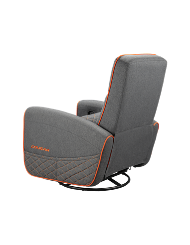 Scaun Gaming Cougar FIDOM, Imitație de in, Gri | Portocaliu