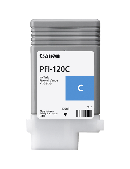 Картридж чернильный Canon PFI-120, 130мл, Голубой