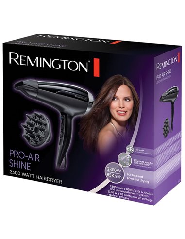 Фен Remington Pro-Air Shine D5215, 2300 Вт, Чёрный