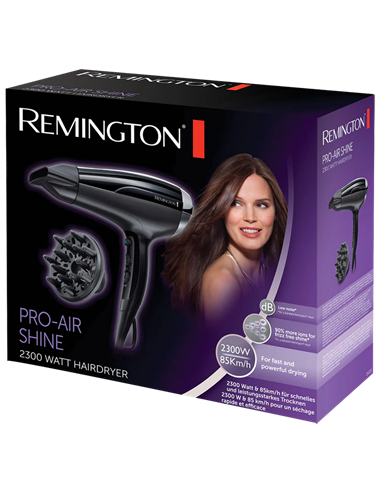 Фен Remington Pro-Air Shine D5215, 2300 Вт, Чёрный