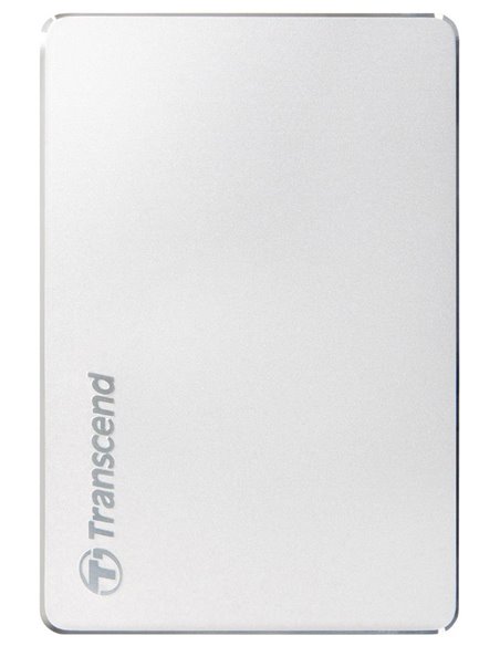 Внешний портативный жесткий диск Transcend StoreJet 25C3S, 1 TB, Серебристый (TS1TSJ25C3S)
