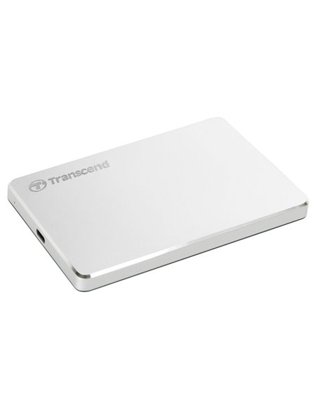 Внешний портативный жесткий диск Transcend StoreJet 25C3S, 1 TB, Серебристый (TS1TSJ25C3S)