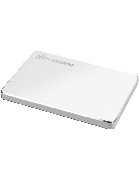 HDD portabil extern Transcend StoreJet 25C3S, 1 TB, Argintiu (TS1TSJ25C3S)