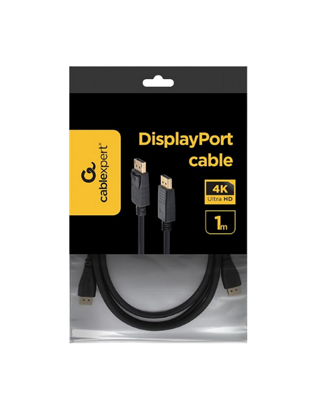 Cablu Video Cablexpert CC-DP-1M, DisplayPort (M) - DisplayPort (M), 1m, Negru